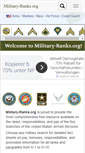 Mobile Screenshot of military-ranks.org